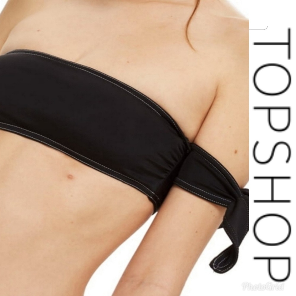 2/$35 NEW Topshop Tie-Sleeve Bikini Top